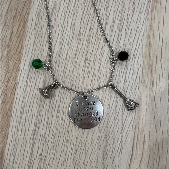 Broadway Musical Wicked “I Have Been Changed For Good” Charm Necklace - Picture 2 of 6
